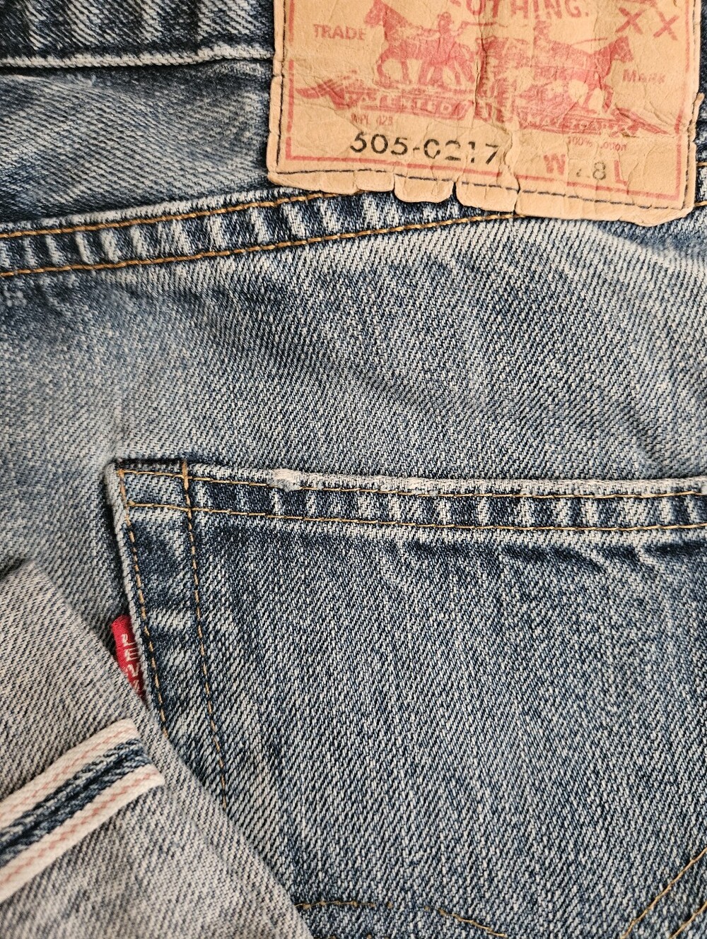 Levi's (1967) 505-0217 Selvedge W/Big E Jeans - Picture 3 of 10